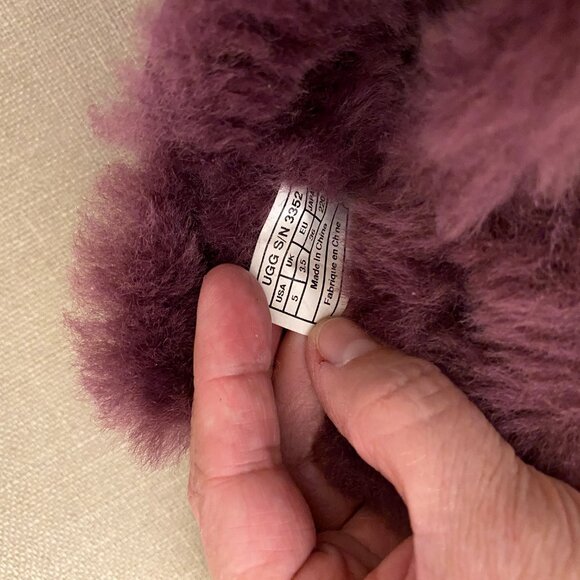 UGG Women Purple Suede Water Resistance Shearling Lined Winter Boots Size 5 - Picture 7 of 9